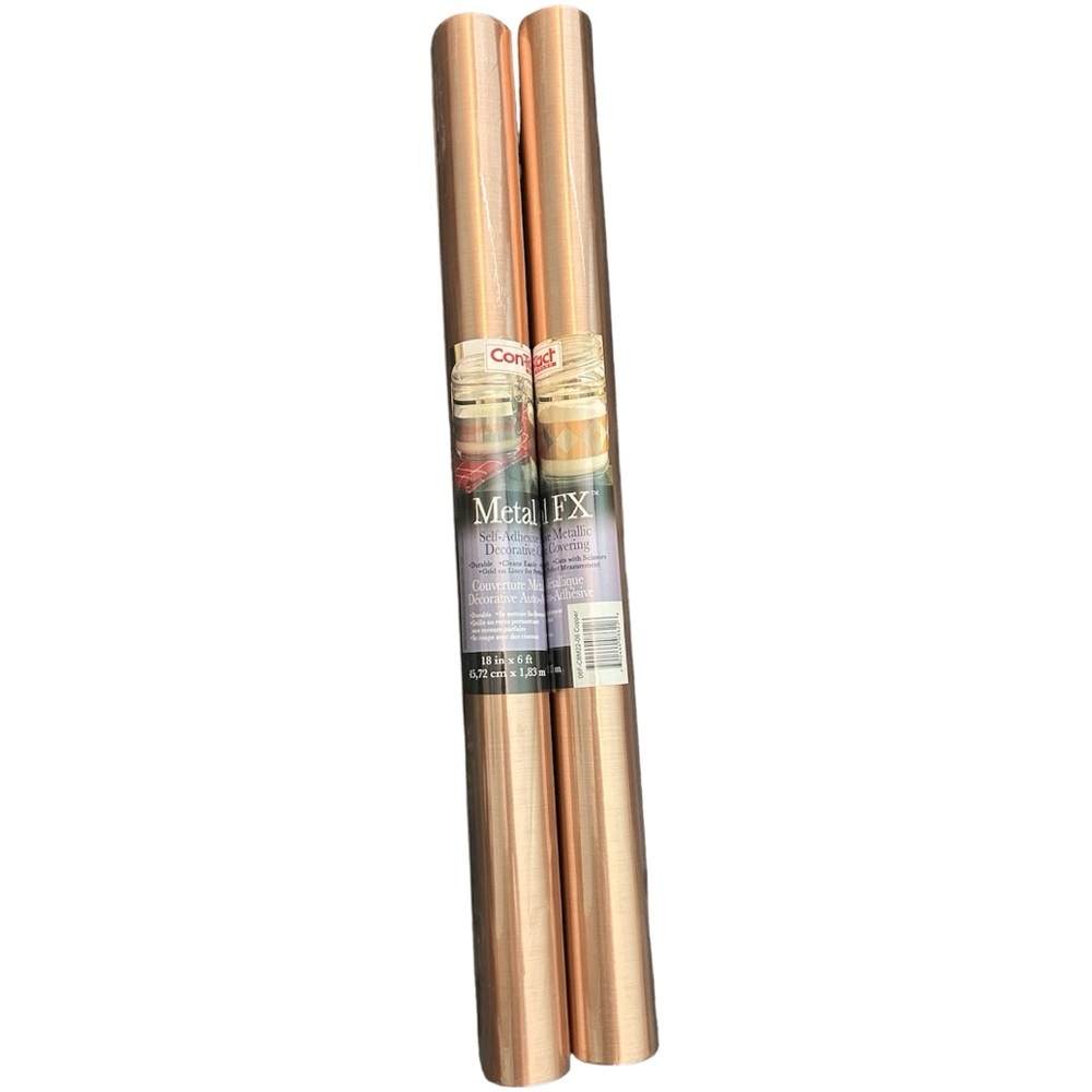 Metal FX Rose Gold Contact Self Adhesive Metallic Decorative Covering